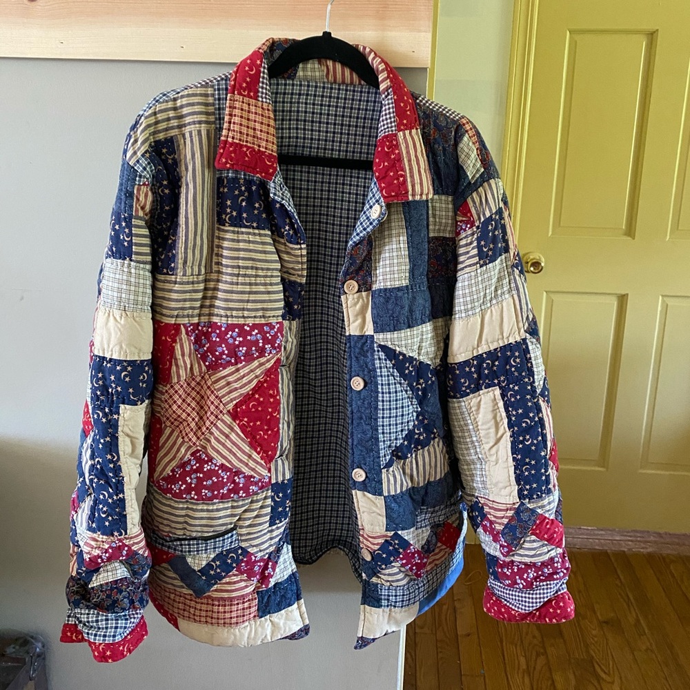 vintage quilt jacket